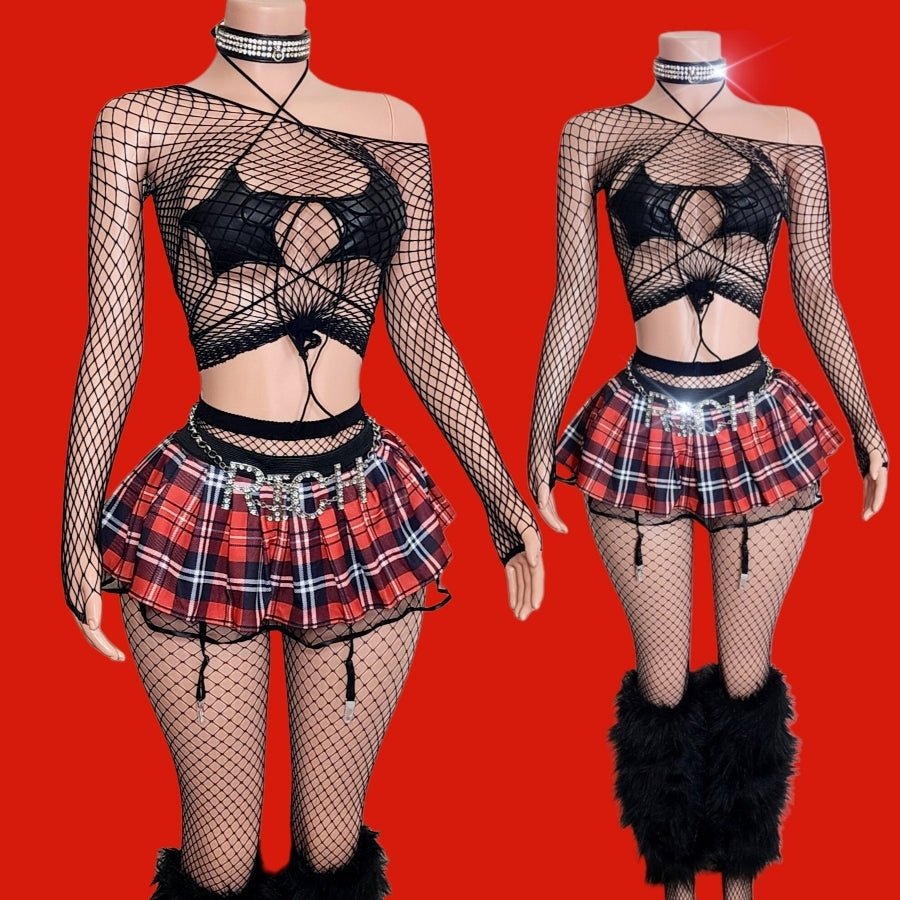 Late For Class| Exotic Ravewear Set